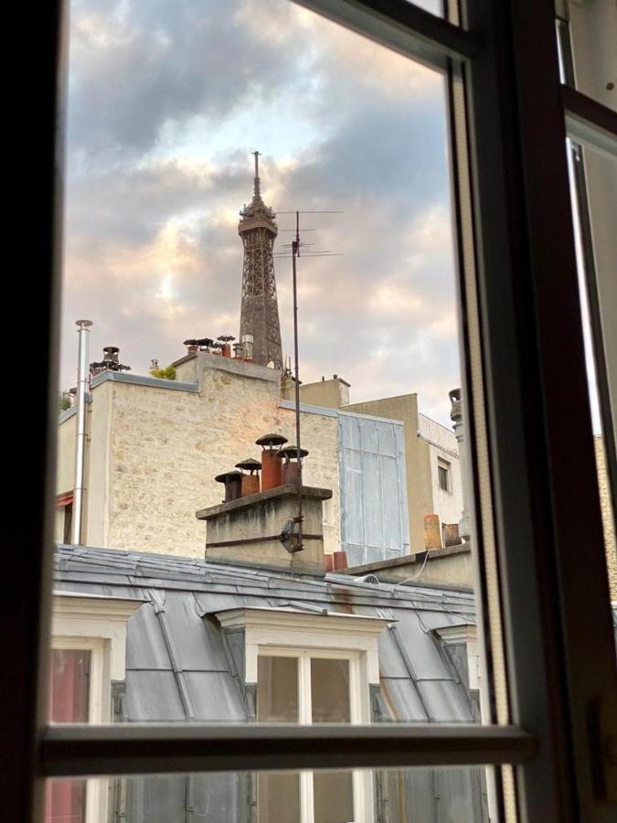 Modern Appartement W/ Tour Eiffel View In The 7Th Paris Eksteriør bilde